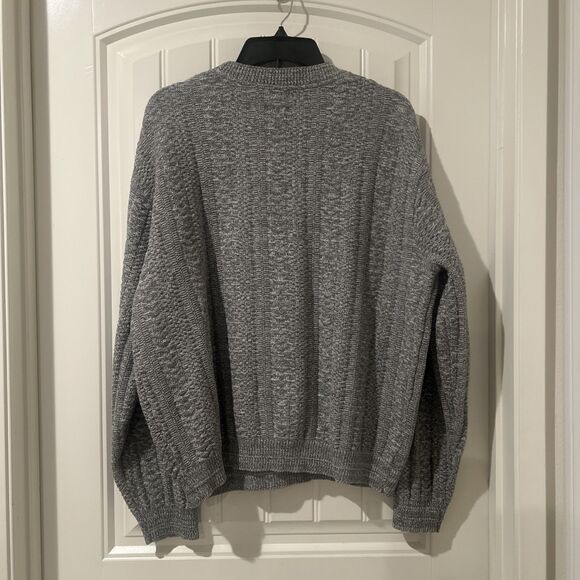 Haggar Men's Gray Knit Crew Neck Long Sleeves Sweater Size XL NWOT - Picture 6 of 11